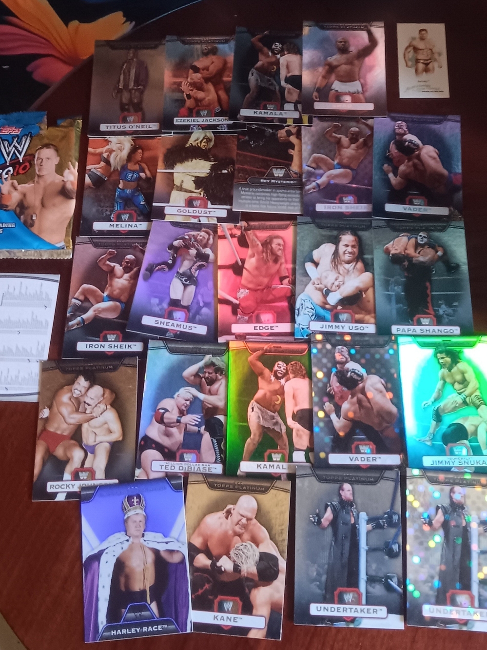 WWE Trading Card Collection - Multicolor Wrestling Cards